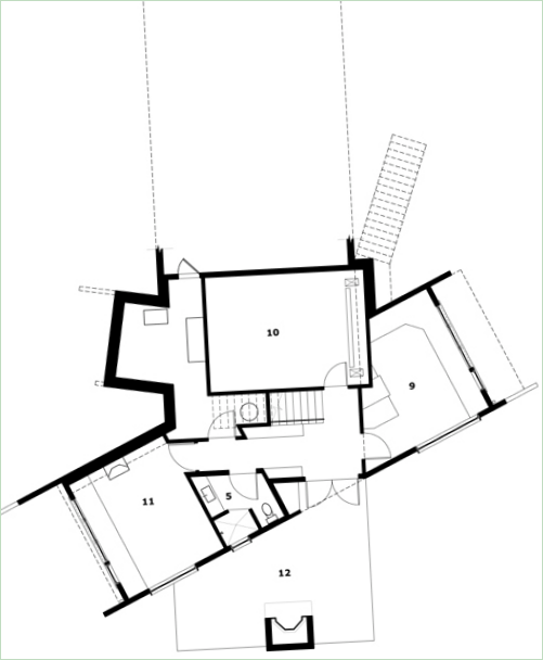 Plan-projekt kuće s pogledom na obalu otoka San Juan