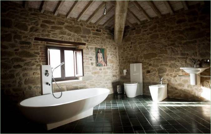 Dizajn interijera kupaonice vile Internet u Italiji
