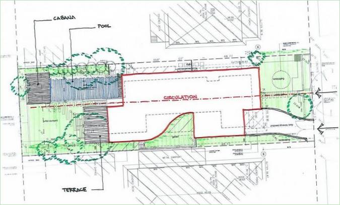 Plan terena za ljetnikovac Strathfield u Strathfieldu