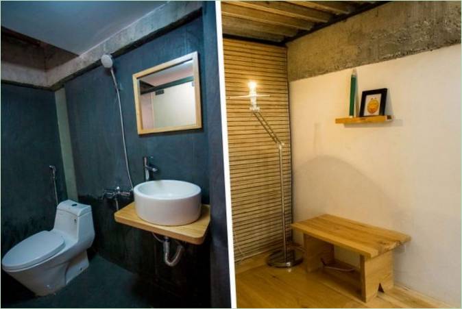 Foto kolaž: kupaonica privatne rezidencije u Hanoju