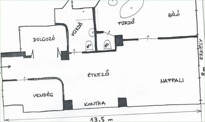 Dizajn interijera privatne rezidencije u Budimpešti, Mađarska