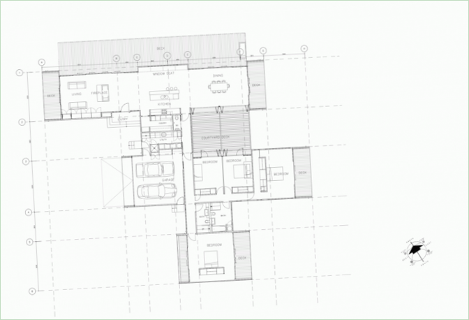 Plan shema seoske kuće u Aucklandu