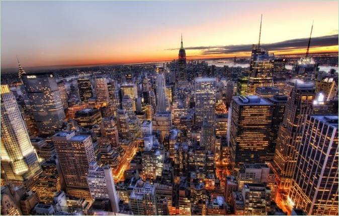 Pogled na njujoršku noć