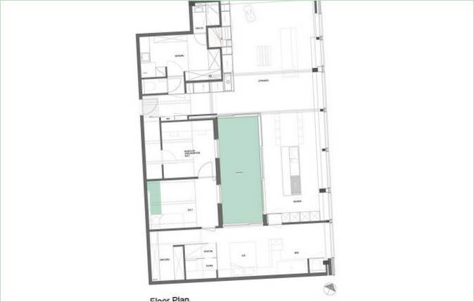 Plan apartmana u zgradi tvornice tekstila