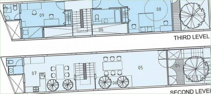 Plan shema drugog i trećeg kata