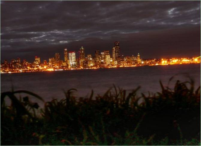 Pogled na noćni Seattle