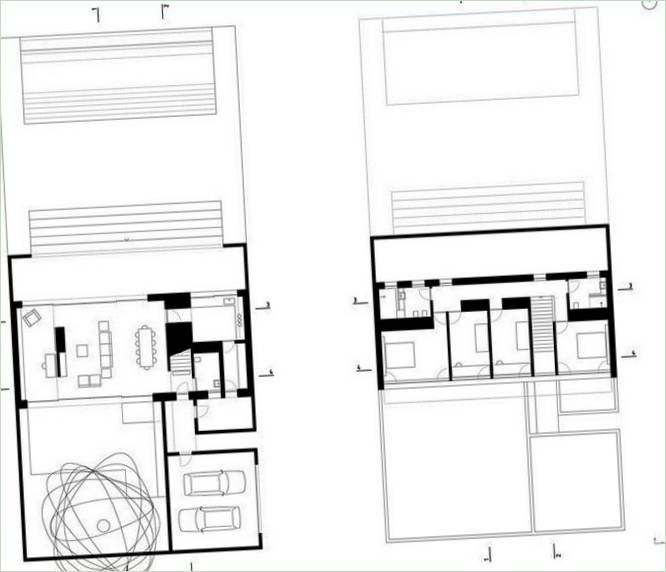 Three Courtyards House