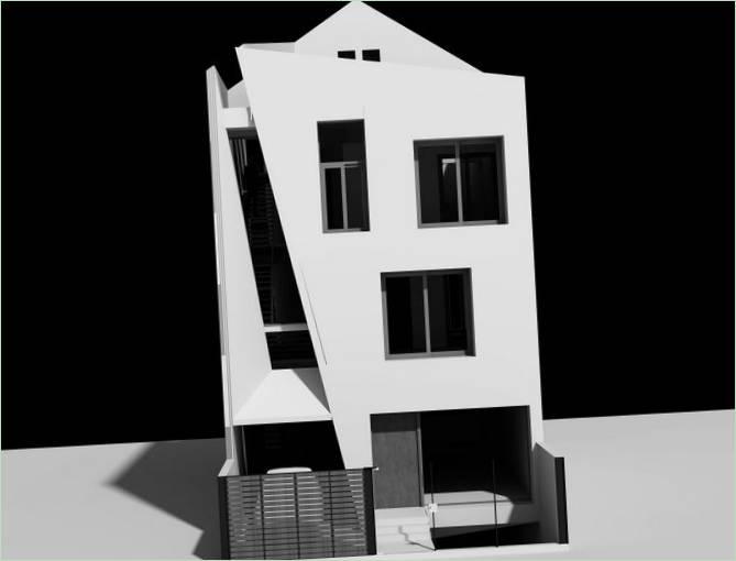 Plan Folding Wall House od NHA DAN ARCHITECT
