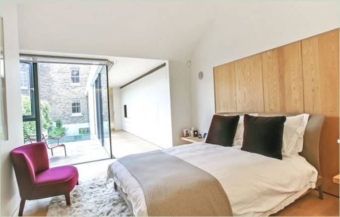 Dizajn interijera spavaće sobe u Londonu