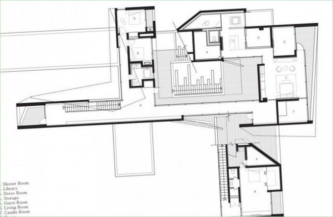 Plan Guest House Rivendell od IDMM Arhitekti