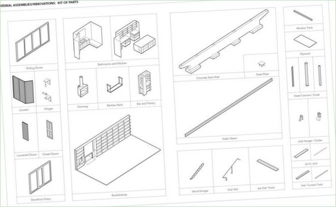 Plan Brillhart House od Brillhart Arhitekture