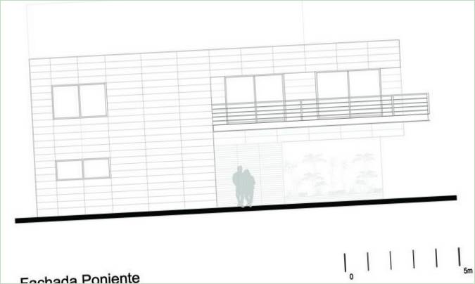 Plan shema privatne kuće u Meksiku