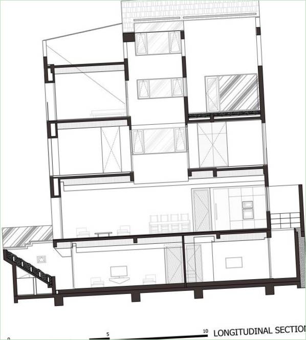 Plan Folding Wall House od NHA DAN ARCHITECT