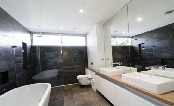 Dizajn interijera kupaonice obiteljske vile M